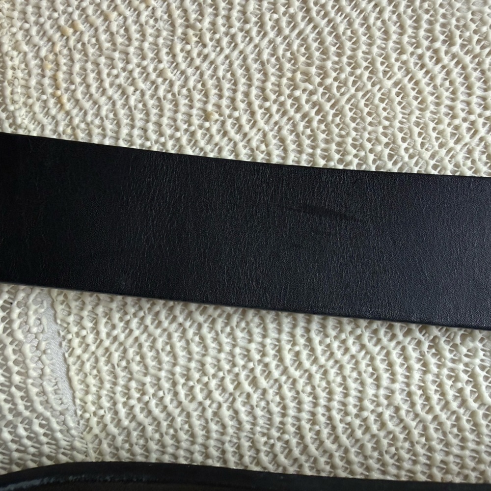 Carhartt Black Leather Men's Belt WB5509-M Size 46 - Picture 9 of 11